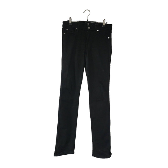 7 For All Mankind Other - 7 For All Mankind Women's Size 29 Black Denim Kimmie Straight Leg Jeans